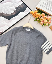 THOM SHORT-SLEEVE KNIT TOP 838140