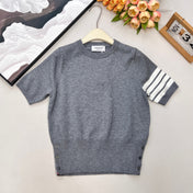 THOM SHORT-SLEEVE KNIT TOP 838140