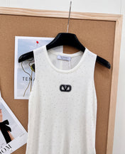 VALENTINO 26S EMBELLISHED SLEEVELESS SWEATER STYLE 88