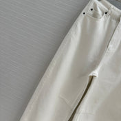 Loewe 25 Sickle Jeans White Denim Cotton