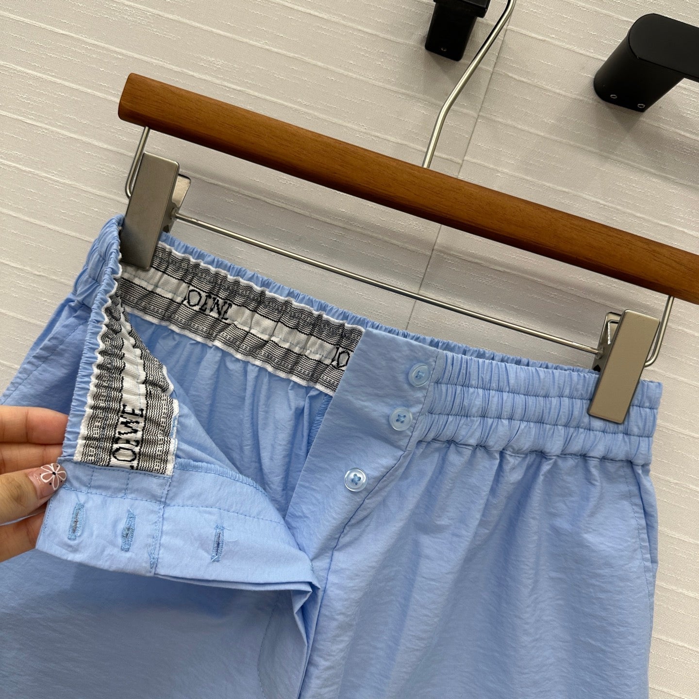 Loewe Short Blue Cotton