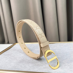 DIOR 25S BELT 30 MM IN BEIGE CALFSKIN 564811