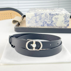 DIOR 25S BELT 20 MM IN BLACK CALFSKIN 564606