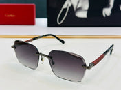 SIGNATURE C DE RECTANGULAR FRAME SUNGLASSES CT0483S IN METAL AND WOODEN