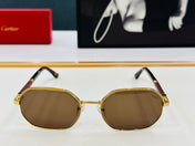 PREMIÈRE GEOMETRIC FRAME SUNGLASSES CT0492S IN METAL