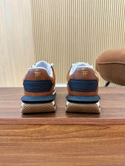 TOM FORD SNEAKERS IN TAN BROWN SUEDE 432168