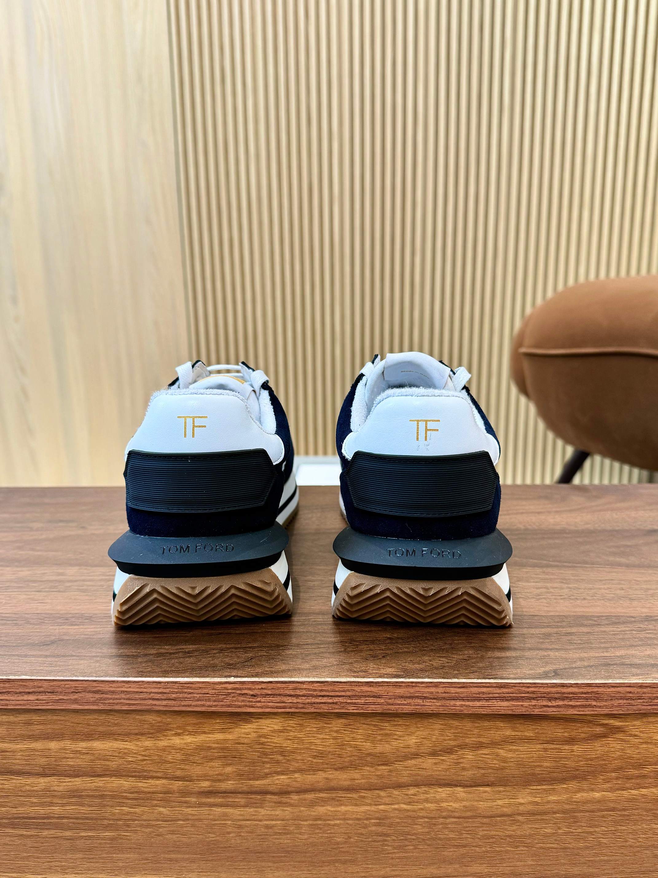 TOM FORD SNEAKERS IN NAVY BLUE SUEDE 432169