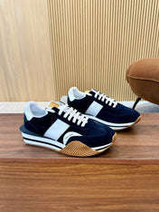TOM FORD SNEAKERS IN NAVY BLUE SUEDE 432169