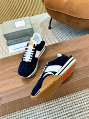 TOM FORD SNEAKERS IN NAVY BLUE SUEDE 432169
