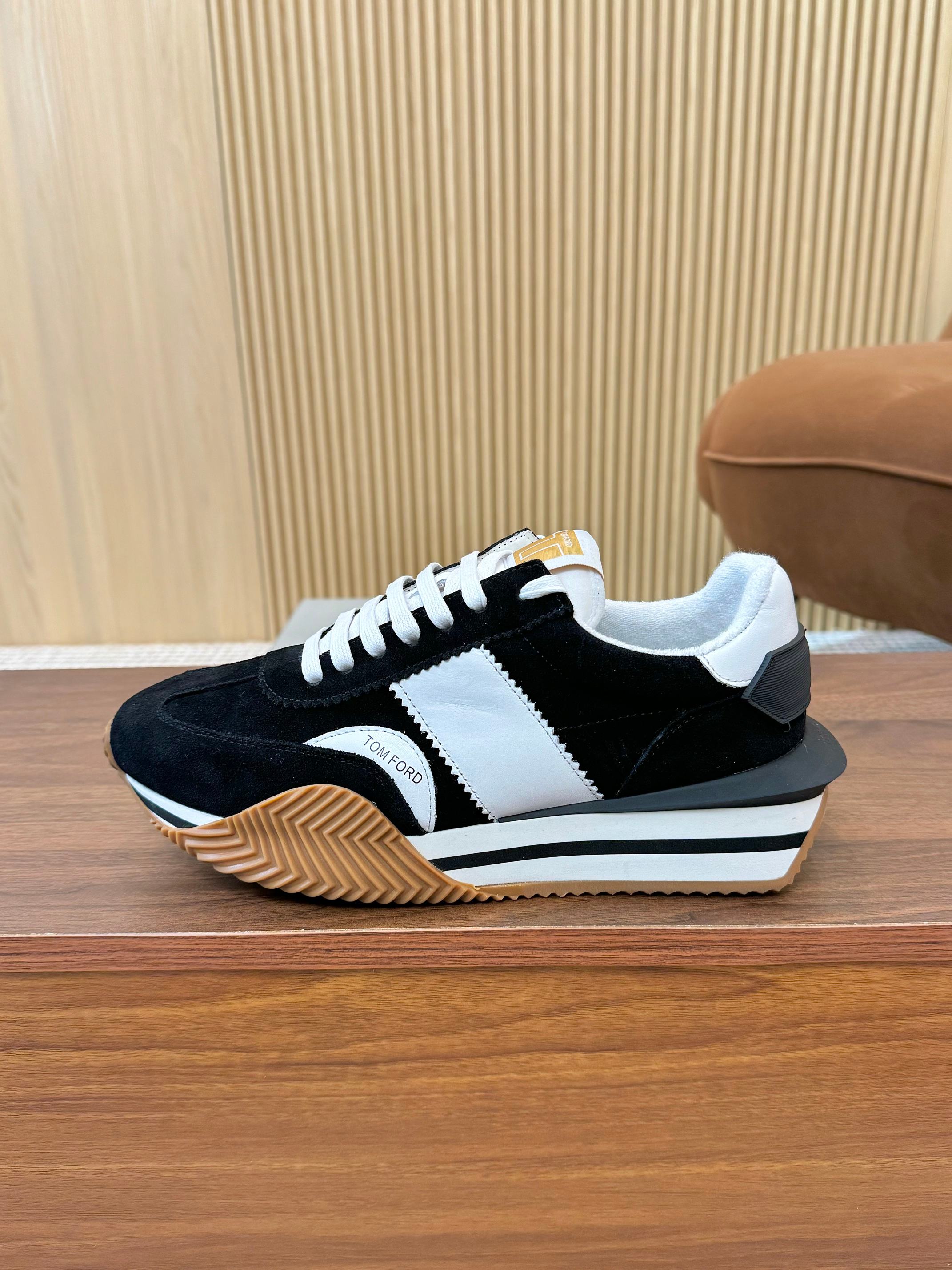 TOM FORD SNEAKERS IN BLACK SUEDE 432171