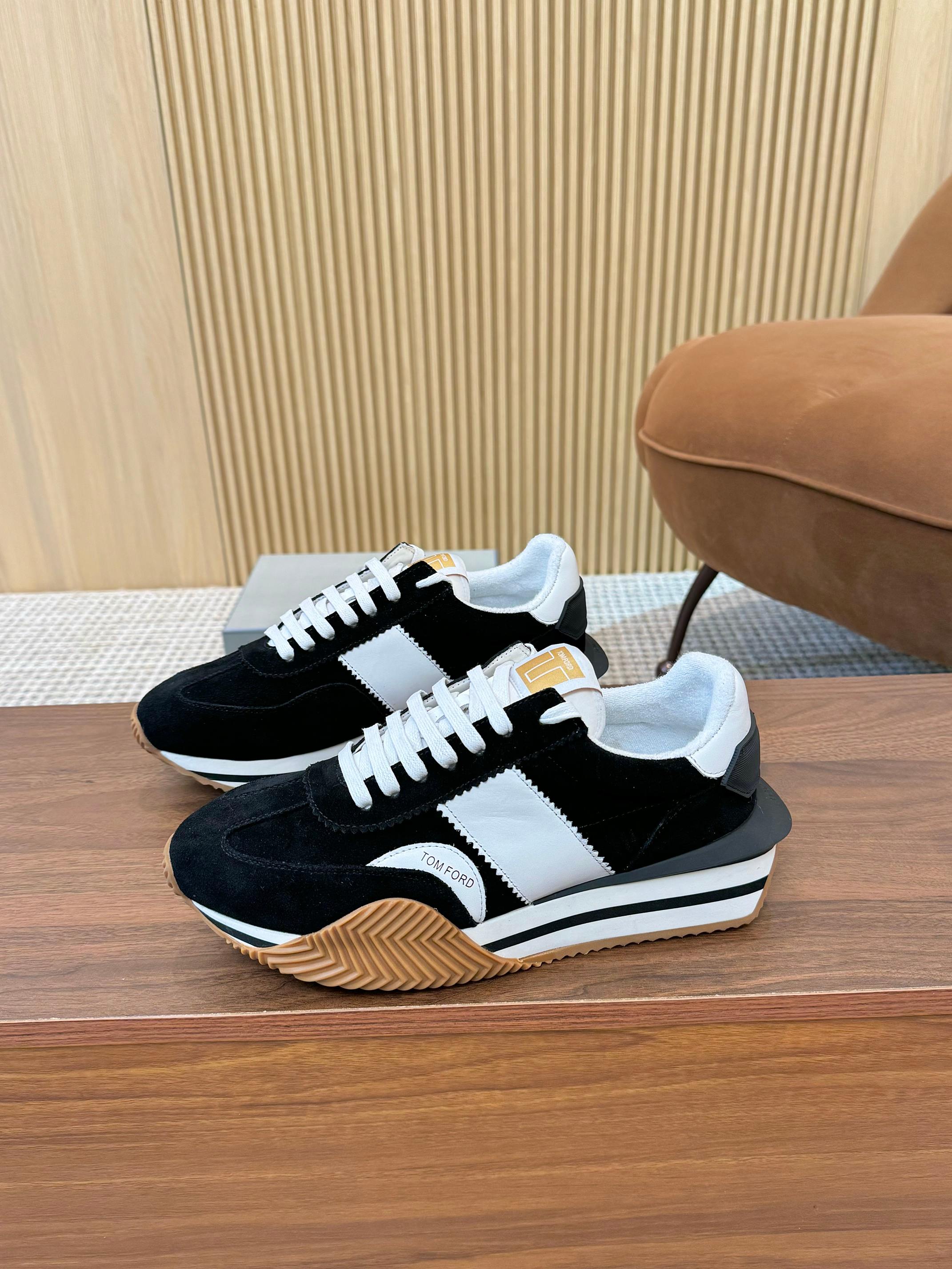 TOM FORD SNEAKERS IN BLACK SUEDE 432171