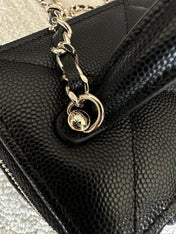 CHANEL 25S VANITY BAG 17 IN BLACK CAVIAR LEATHER WITH GOLD HARDWARE