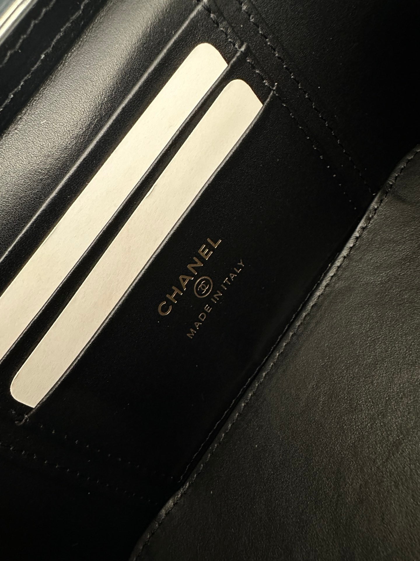 CHANEL 25S VANITY BAG 17 IN BLACK CAVIAR LEATHER WITH GOLD HARDWARE