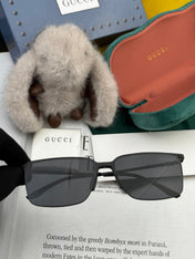 RECTANGULAR FRAME SUNGLASSES G01810 IN METAL