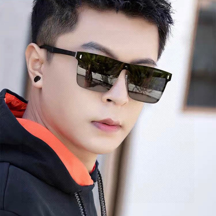 RECTANGULAR FRAME SUNGLASSES G7809 IN METAL