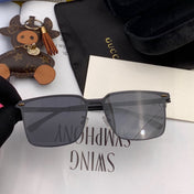 RECTANGULAR FRAME SUNGLASSES G11363 IN METAL