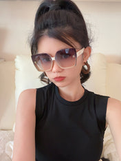 MONTAIGNE SUNGLASS D2302 IN ACETATE EMBOSSED LOGO