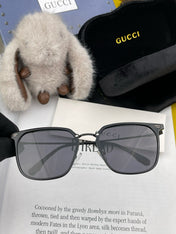 SQUARE FRAME SUNGLASSES G81937 IN ACETATE AND METAL