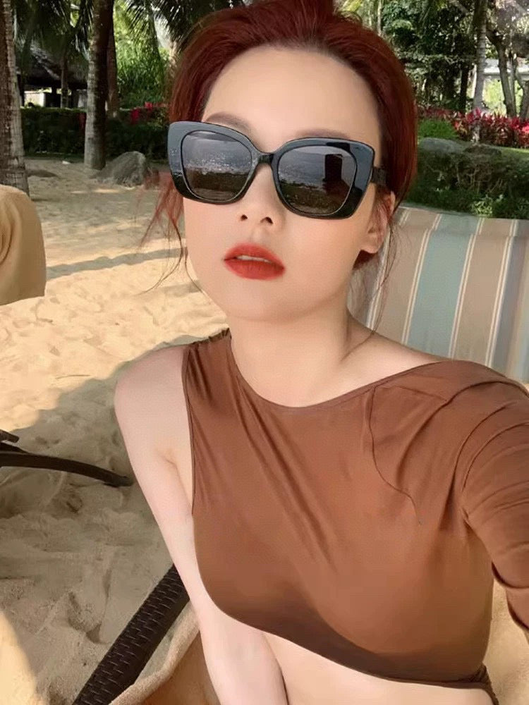 SQUARE FRAME SUNGLASSES G1386 IN ACETATE