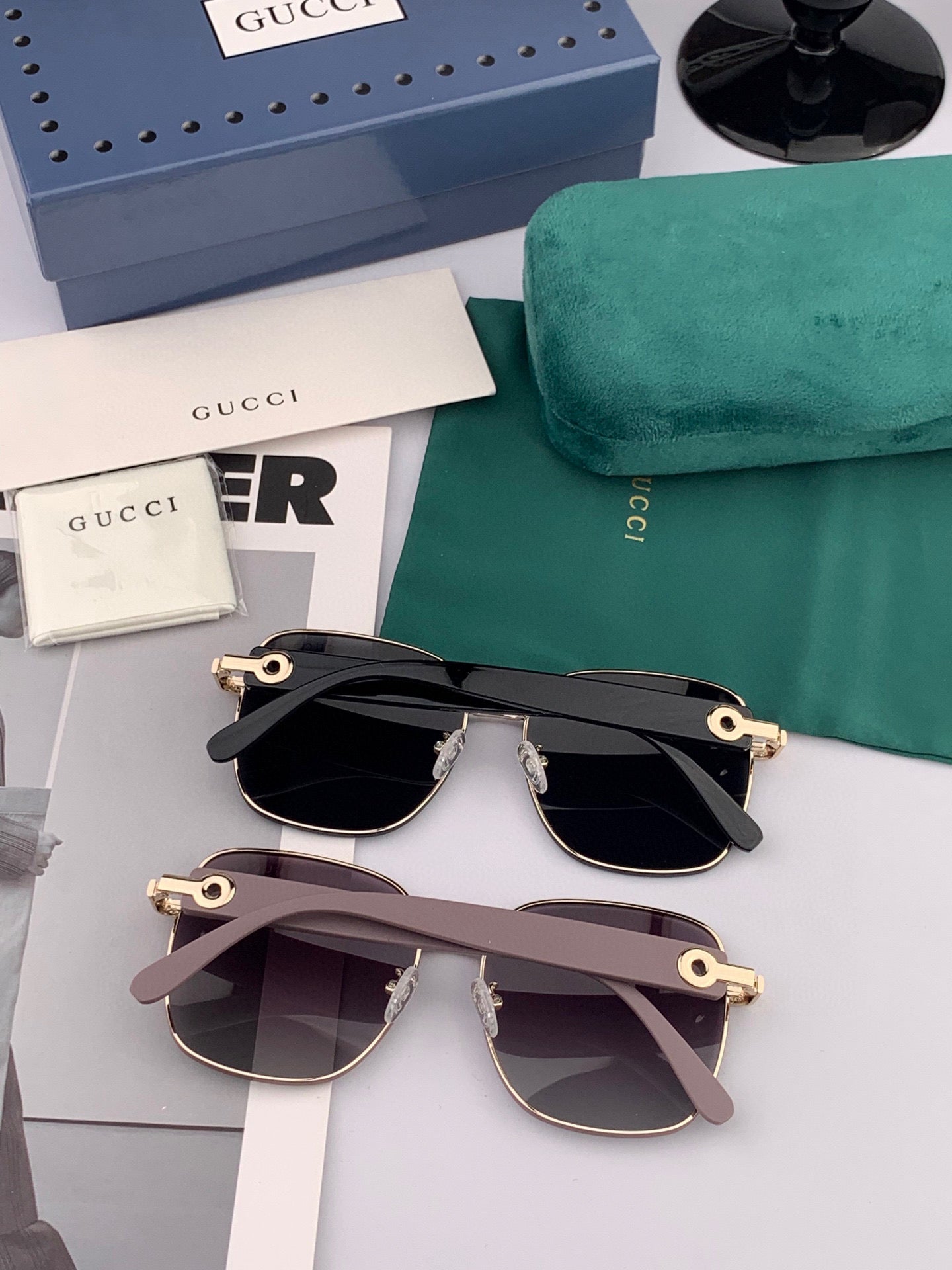 OVERSIZED SQUARE FRAME SUNGLASSES G9388 IN METAL