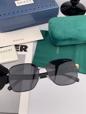 OVERSIZED SQUARE FRAME SUNGLASSES G9388 IN METAL