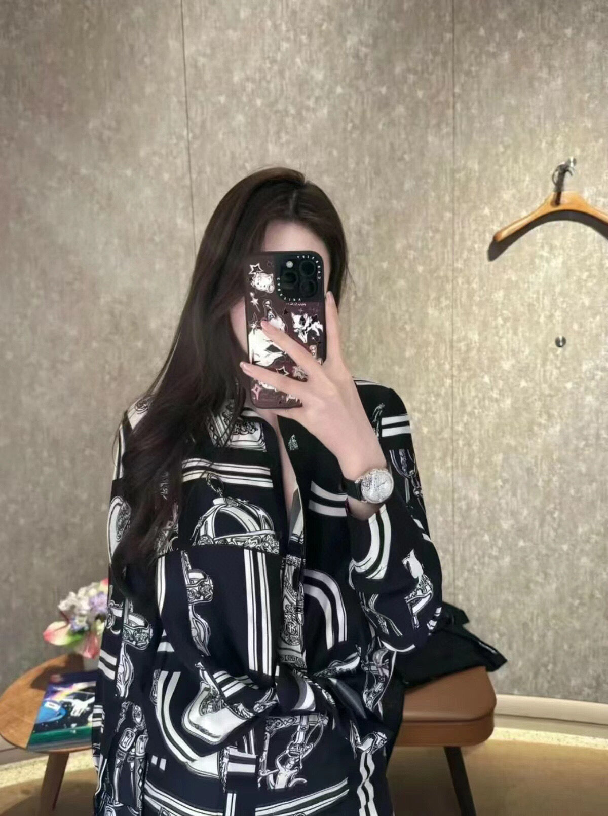 HERMES 25S SILK SHIRT 360