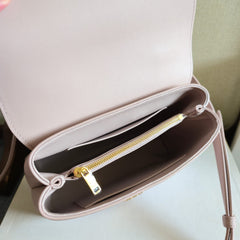 CELINE 25S NINO BAG 20MM IN LIGHT PINK GRAINED CALFSKIN GOLD HARDWARE