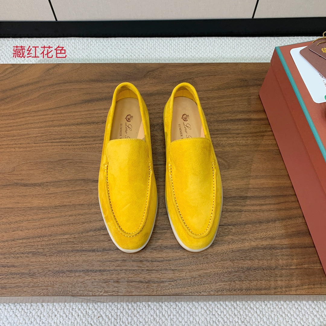 LP LOAFERS 25S IN YELLOW SUEDE