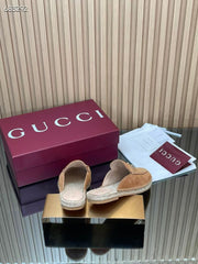 GUCCI 26S LOAFER MULES IN BROWN SUEDE