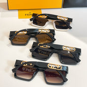 OVERSIZED FF DIAMONDS SQUARE FRAME SUNGLASSES FE40181 IN ACETATE