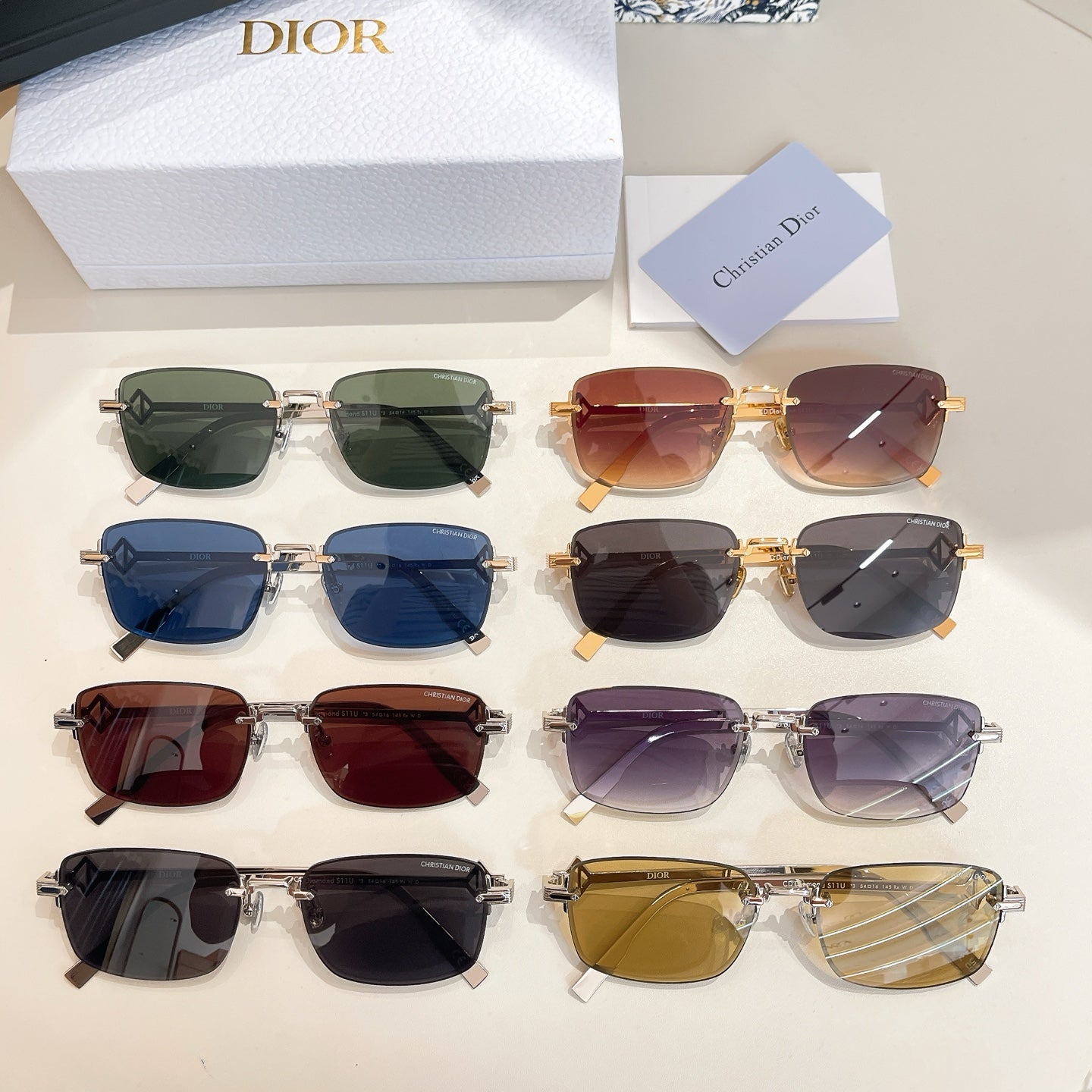 MONTAIGNE SUNGLASS CD DIAMOND S11U IN METAL