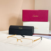 SANTOSSEMI RIMLESS RECTANGULAR FRAME SUNGLASSES CT0554O IN METAL