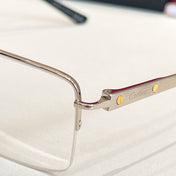 SANTOSSEMI RIMLESS RECTANGULAR FRAME SUNGLASSES CT0554O IN METAL