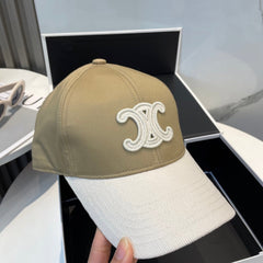 BASEBALL CAP MODEL 652407 IN OLIVE GREEN AND WHITE FABRIC