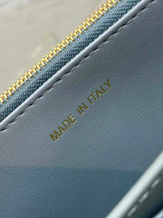 MISS CARO MINI BAG 17 IN OSLO GREY MACROCANNAGE LAMBSKIN