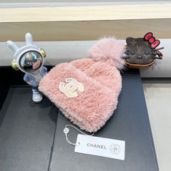 BEANIE HAT IN LIGHT PINK SOLF FLEECE 419712