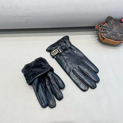 TOUCHSCREEN GLOVES IN BLACK LAMBSKIN 454568