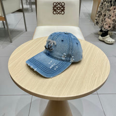 BASEBALL HAT WITH LOGO IN JEAN 674125
