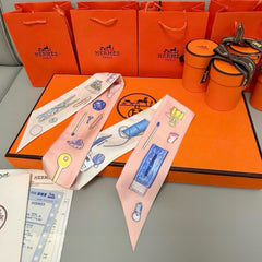 HERMES 25S SCARF TWILLY 86 IN SILK 987337