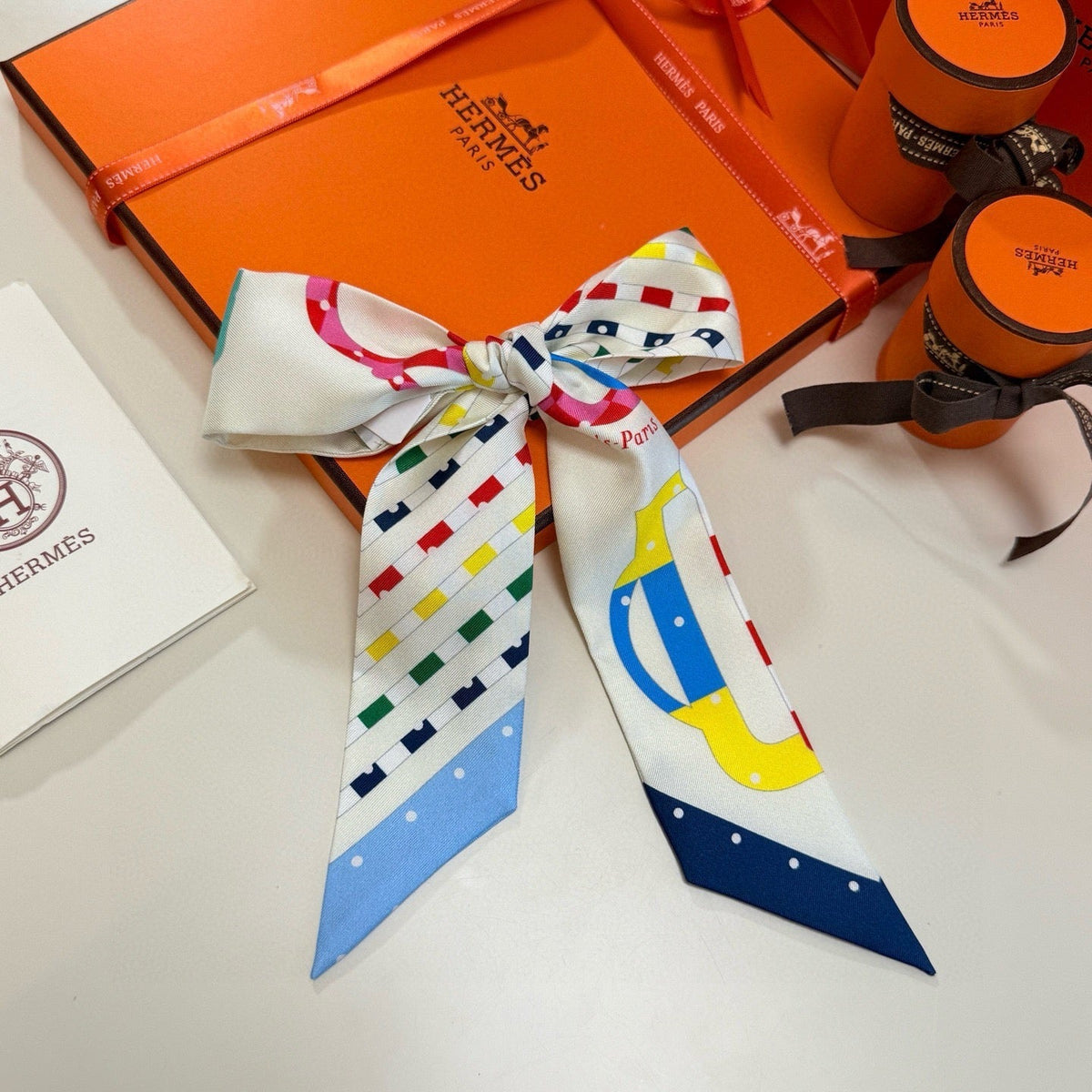 HERMES 25S SCARF TWILLY 86 IN SILK 987340