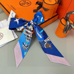 HERMES 25S NECKERCHIEF 86 IN SILK 991544