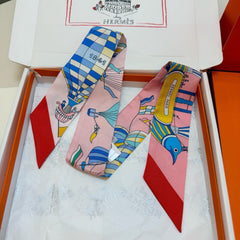 HERMES 25S NECKERCHIEF 86 IN SILK 991548