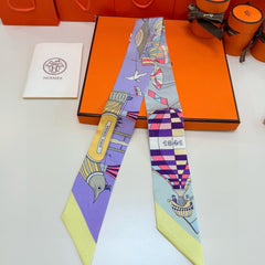 HERMES 25S NECKERCHIEF 86 IN SILK 991549