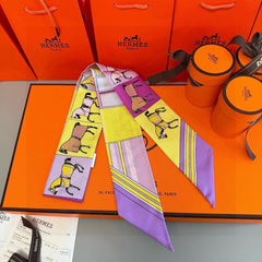 HERMES 25S NECKERCHIEF 86 IN SILK 991552