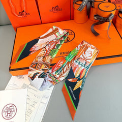 HERMES 25S NECKERCHIEF 86 IN SILK 991555