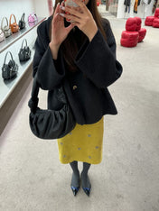 PRADA 25S SUEDE MIDI SKIRT 561