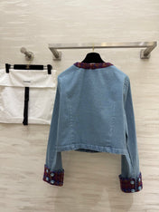 CC 25 Short Jacket Blue Denim Fabric