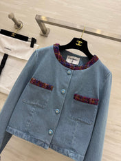 CC 25 Short Jacket Blue Denim Fabric