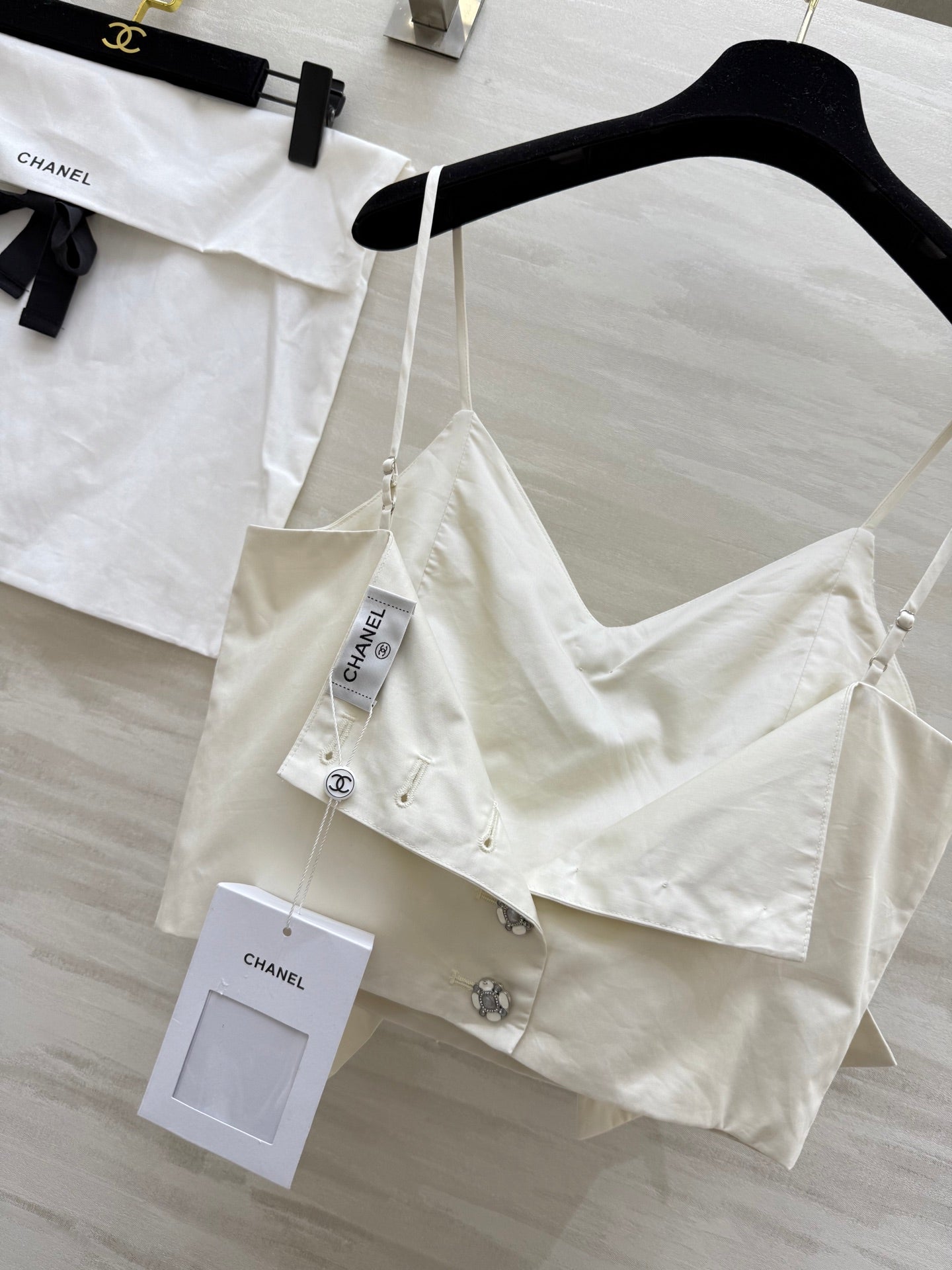 CHANEL 25S SPAGHETTI STRAP TOP STYLE 243