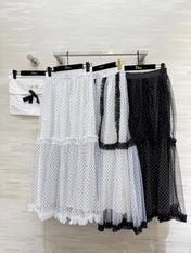 DIOR 25S LONG TULLE SKIRT STYLE 027